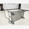 Kezitu Pharmaceutical Factory Food Factory 304 stainless steel flat trolley dust-free clean workshop heavy-duty material handling turnover vehicle 900*600*850(304)