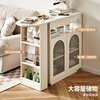 Quanyou Home Multifunctional Cream Style Bar Telescopic Corner Cabinet Storage Work Leisure Dining Table Chair Furniture