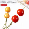 Dolly disposable fruit skewers fruit insert cocktail decoration creative art fruit fork hamburger candied haws skewers bamboo skewers 12cm cyan flower festival skewers 100 pieces