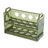 An Junsheng egg storage folding flip egg carton refrigerator side door with timer fresh-keeping egg carton egg tray egg storage device green double layer (can hold 20 eggs)
