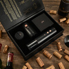 Jisite French brand red wine bottle opener electric wine opener household charging bottle opener gift set light luxury leather box electric bottle opener gift box set
