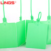 LINGS Logistics Hanging Tag Green 100 Pack Express Logistics Hanging Tag Cable Tie Hanging Tag Built-in Plastic Lock Cylinder Label