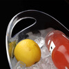 Xuanshi transparent luminous ingot ice bucket champagne red wine beer bucket 8 liters ps acrylic plastic ice bucket portable ice bucket large ingot champagne bucket-8L