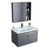 Jomoo's new bathroom washbasin cabinet combination space aluminum small apartment bathroom cabinet integrated ceramic washbasin sink dz 80 complete set + smart mirror cabinet width 48 defogging + lighting