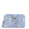 Vera bradley cotton turnlock wallet RFID protected, Sweet Garden Blue, one size fits all Sweet Garden Blue one size