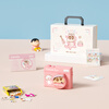 Crayon Shin-chan New Year's gift ccd digital camera gift box birthday gift for girls best friends, student campus travel selfie vlog portable and practical Valentine's Day gift for girlfriend, girl, child, suitcase gift box, pink camera