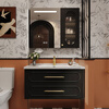 Sibai French Retro Bathroom Cabinet 2025 New Middle Ages Bathroom Ceramic Integrated Washbasin Washbasin Oak Customized Smart Mirror Cabinet 0.9 Meter