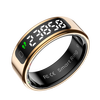 Vegeta 2025 new smart ring multifunctional heart rate blood oxygen sleep health monitoring multi-sport mode recording step counting running smart ring rose gold heart rate blood oxygen/remote photography, etc. 13# inner diameter 22.4mm circumference 70.4mm