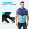 Qi'an fishing buoyancy jacket water sports outdoor rafting swimming lifesaving anti-collision vest suit blue 2XL