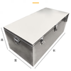 An Junsheng stainless steel tool box thickened storage box car storage trunk large dustproof and waterproof square storage box length 70x width 30x height 30 thick