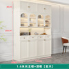 Sentai Xiong solid wood sideboard modern minimalist storage cabinet kitchen living room storage cabinet wall-mounted restaurant wine cabinet multi-functional cabinet door-to-door delivery + self-installation (cream style)/customer service 0.8 meters long - full body main cabinet solid wood sideboard
