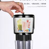 Commercial milkshake machine milk tea shop large capacity 1000ML fully automatic mixer roasted milk electric mixing machine black milkshake machine (with double cups)