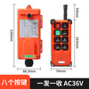 Industrial wireless remote control switch F21-E1B crane crane remote control switch (eight buttons) two transmit and one receive AC220V