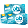 O.b.ob tampons built-in tampons 16 pieces/box menstrual aunt can swim sanitary napkin swabs imported from Germany ordinary type * 3 boxes