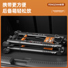 Fengzan Walking Ladder Herringbone Telescopic Ladder Portable Thickened Engineering Folding Ladder Household Multifunctional Hard Carrying Lift Ladder Herringbone Variable Straight Ladder Black Orange Multifunctional Ladder 2.9 Meters + Wheels