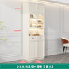 Sentai Xiong solid wood sideboard modern minimalist storage cabinet kitchen living room storage cabinet wall-mounted restaurant wine cabinet multi-functional cabinet door-to-door delivery + self-installation (cream style)/customer service 0.8 meters long - full body main cabinet solid wood sideboard