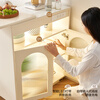 Quanyou Home Multifunctional Cream Style Bar Telescopic Corner Cabinet Storage Work Leisure Dining Table Chair Furniture