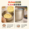 Liven Little Steel Electric Cooking Pot 304 Stainless Steel 0 Coating Split Electric Hot Pot 2L Student Small Pot Small Electric Pot Electric Hot Pot 1-2 Persons Multi-Function Pot DHG-180F Upgraded Model