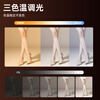 Yuguang leg fill light live broadcast floor lamp indoor portrait clothing photography floor leg lamp anchor special leg lighting entertainment dance whitening always bright soft light grille roll cloth lamp single lamp 60*60 roll cloth lamp + floor lamp bracket