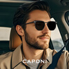 Zeiss (ZEISS) lens optional men's myopia magnetic glasses frame with prescription day and night three-in-one driving polarized sunglasses classic black gun caponi frame glasses frame (black and gray film + night vision film)