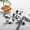 Fat Donglai's same style chopstick holder, cute little panda chopstick holder, chopstick holder, creative national treasure panda ceramic ornament, household chopsticks, 1 piece of each style (8 pieces in total)