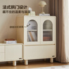 Quanyou Home Modern Cream Style Living Room Home TV Cabinet Side Cabinet Storage Storage Dining Cabinet Bookcase Sofa Side Cabinet