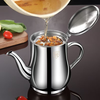 Stainless steel oil kettle with filter oil filter kettle leak-proof ounce kettle pouring oil bottle kitchen capacity 950ML