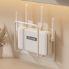 Shuranjia router storage rack TV set-top box wall-mounted storage rack punch-free WiFi storage rack white