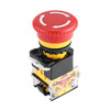 Huijun 22mm power switch start stop self-locking LA38 emergency stop button emergency mushroom head emergency stop button opens and closes