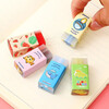 Cartoon eraser creative decompression stationery primary school students special word eraser children eraser 4 pieces