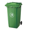 240L large size trash can sanitation four-color classification foot pedal trailer trash can 120L outdoor large model plastic property community 30L with cover and no wheels - environmental protection label - default green