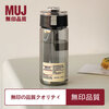 Shopping mall kettle simple teacup student cup female portable plastic water cup large capacity 1ml 0ml Muji black 80