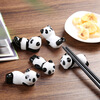 Fat Donglai's same style chopstick holder, cute little panda chopstick holder, chopstick holder, creative national treasure panda ceramic ornament, household chopsticks, 1 piece of each style (8 pieces in total)