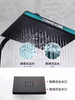 ARROW bathroom black shower head set household all-copper shower toilet bathroom rain shower spray four-function round shower head