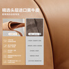 Quanyou Home Leather Sofa Chair Simple Cream Style First-Layer Cowhide Living Room Small Apartment Single Sofa Chair Furniture