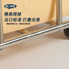Linen Cart Stainless Steel Folding Room Service Trolley Clothes Storage Cart Linen Frame Hotel Thickened Conical Blue Cloth Bag