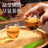 Disposable tea cup, thickened heat-resistant Kung Fu tea cup, high-end transparent crystal cup, office reception cup, tea cup, 100 pieces (60ml)
