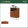 Genji Muyu solid wood sideboard teak color restaurant retro tea cabinet mid-century style storage cabinet poplar cabinet 0.82 sideboard