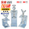 Gold super iron galvanized tiger clamp tube card square u-type c-type fixed clamp clamp hand-tightening ring fastening clamp clamp galvanized opening 20mm outer hexagon