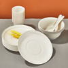 Youao disposable plates (14.5cm*20 pieces) thickened picnic plate disposable tableware outdoor camping barbecue plate
