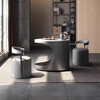 Hallodon balcony tea table tea table kettle integrated table slate tea table movable light luxury tea table tea table and chair combination multi-functional slate small tea table single table