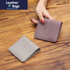 Ye Yu first-layer cowhide small wallet for women 2025 new short style folding genuine leather multi-card slot money card bag fashionable simple wallet pink