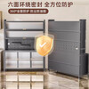 Kitchen multifunctional storage rack microwave oven cupboard storage storage cabinet sideboard wall integrated storage cabinet light luxury gray (length 120) six layers - extra thick new style