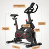 Home spinning silent exercise bike indoor bicycle bicycle female weight loss exercise adult fitness equipment black silent model/with mobile phone holder