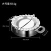 Zhaoran German dumpling maker, pinch dumpling mold, household dumpling making tool, press dumpling wrapper mold, flower-shaped dumpling maker, large (food grade 304 stainless steel)