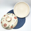 Suitable for soup and vegetable casserole lids TB08A3/20A3/30A3/45A3/60A3.5 liters 18cm cherry blossom painting (adaptive lid) suitable for TB08A
