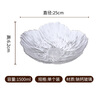 Baijie glass transparent ice pattern fruit plate for home living room light luxury candy nut snacks dried fruit storage tray large size