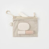 MUJI recycled polyester fiber double zipper bag travel bag beige S