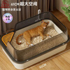 DSRAWMYT extra large cat litter box semi-enclosed cat toilet anti-splash kitten adult cat litter box cat litter box cat supplies