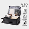 2025 New Large Capacity Suitcase Women's 28-inch Durable Trolley Case Front Opening with Expansion Code Suitcase Men's Gray - Expandable + Customs Lock 20 Inch
